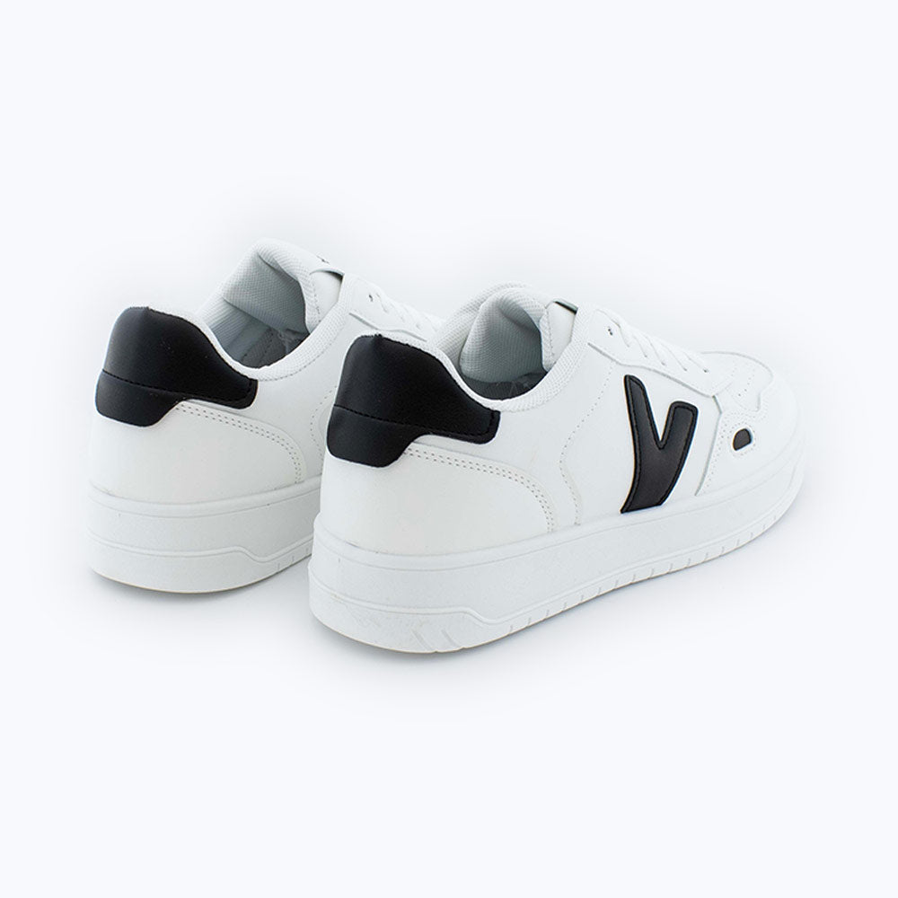 Zapatillas Deportivas Hombre en Blanco y Negro