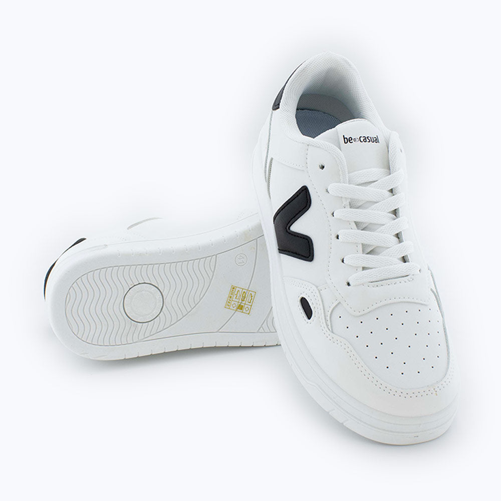 Zapatillas Deportivas Hombre en Blanco y Negro