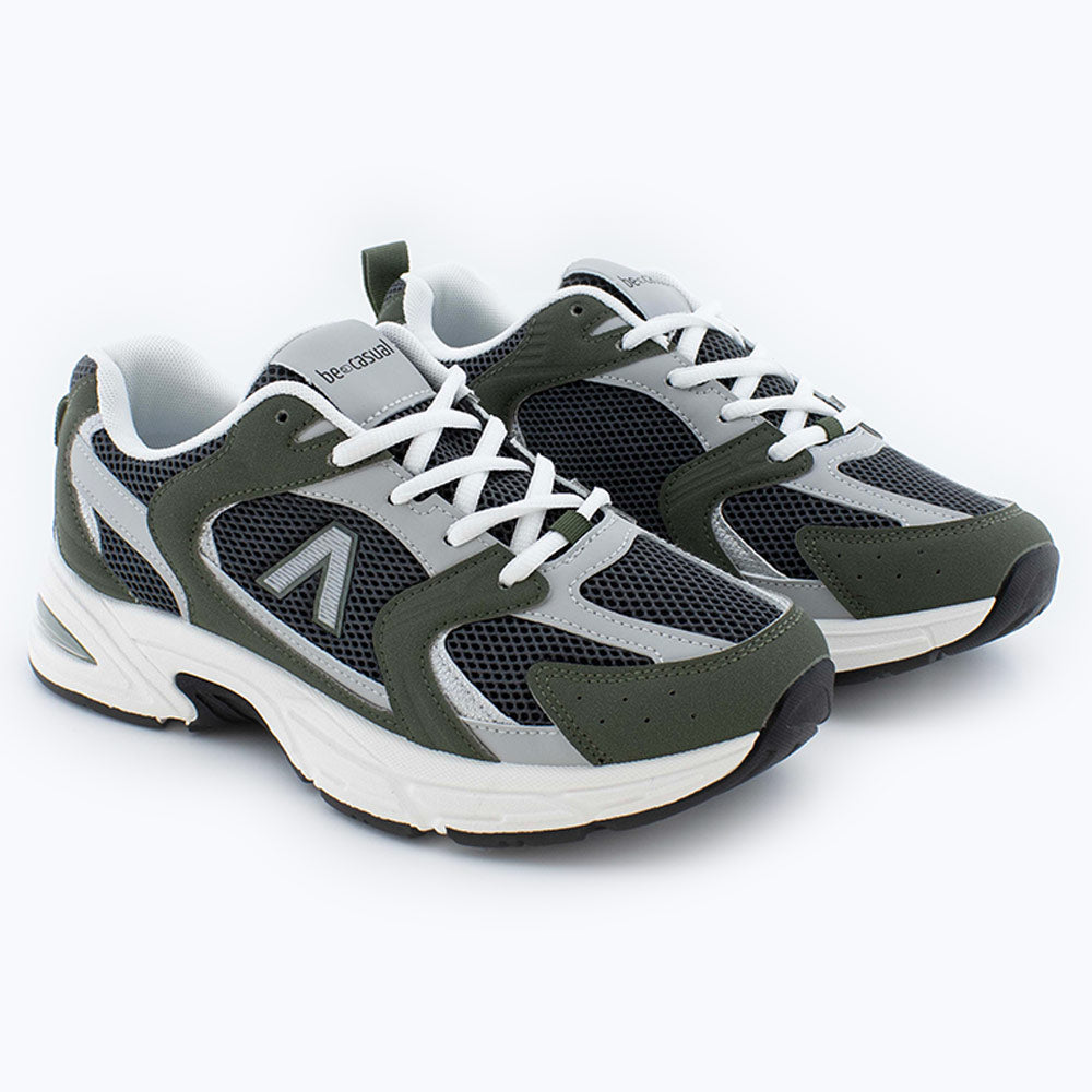 Deportivos Hombre Verde+kaki