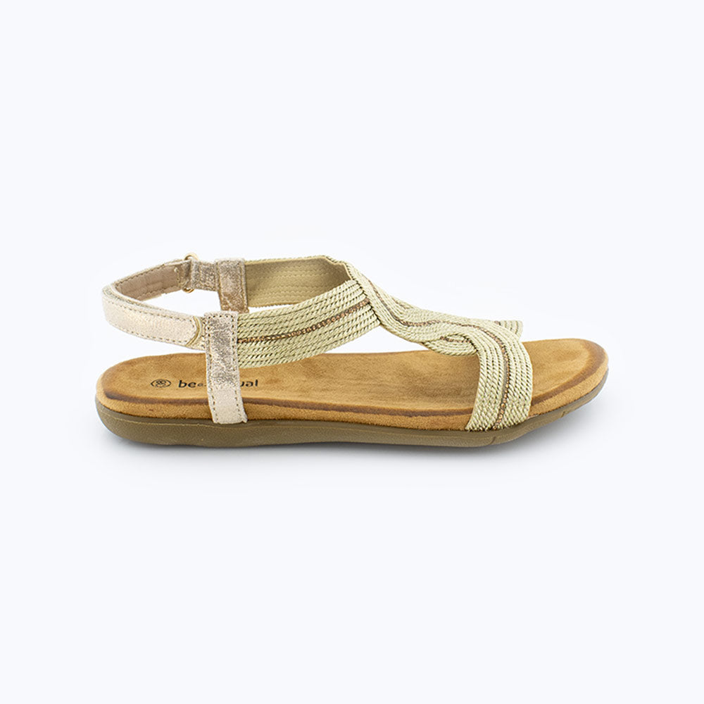 Sandalias Mujer Oro