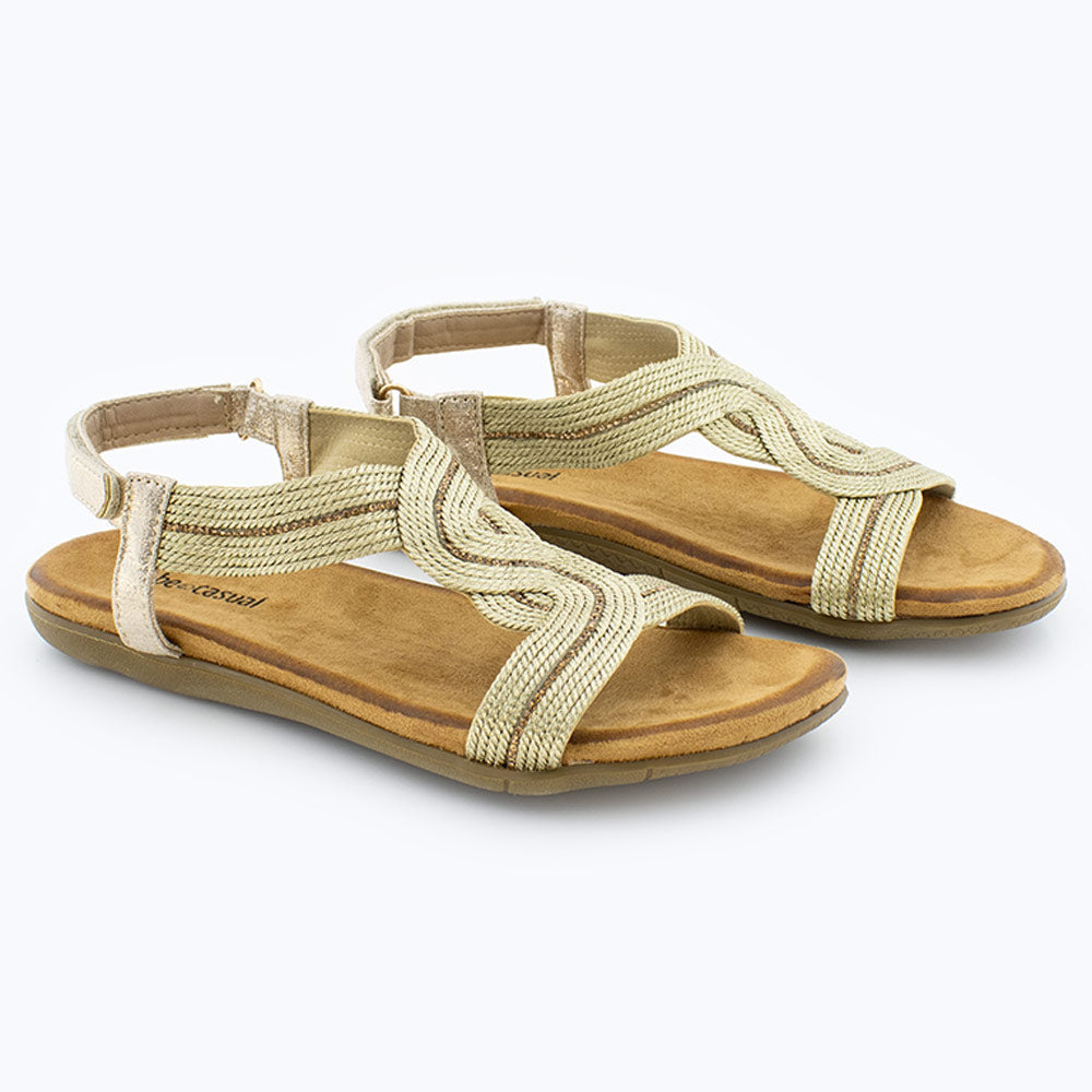 Sandalias Mujer Oro