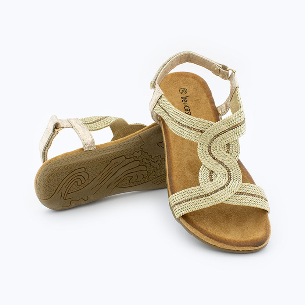 Sandalias Mujer Oro