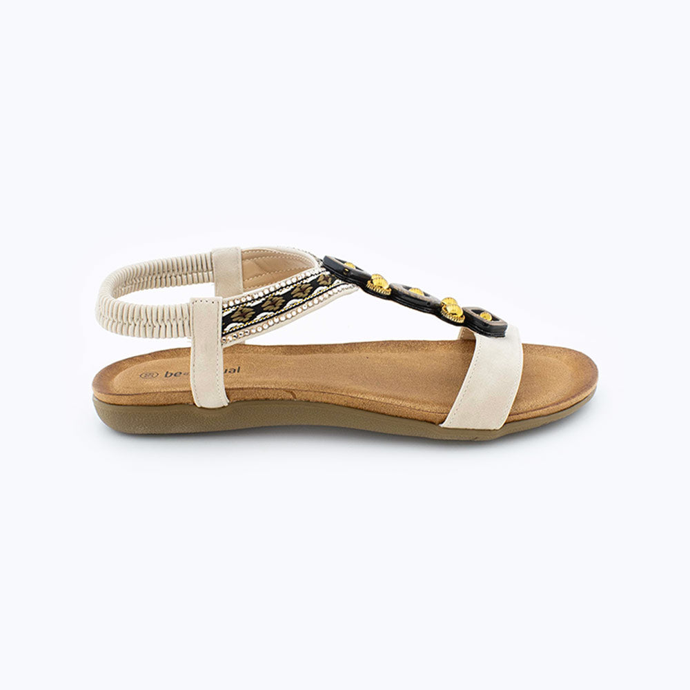 Sandalias Mujer Beig