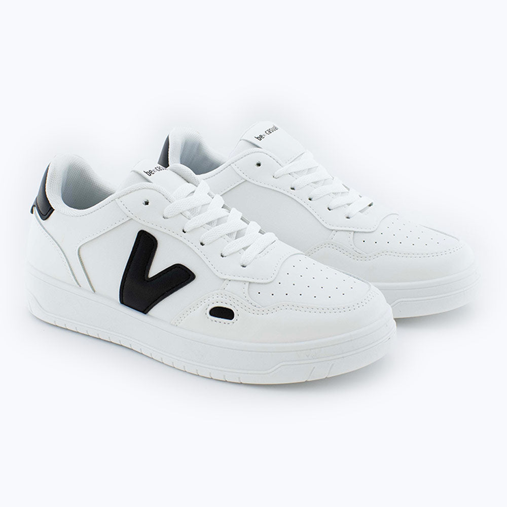 Zapatillas Deportivas Hombre en Blanco y Negro