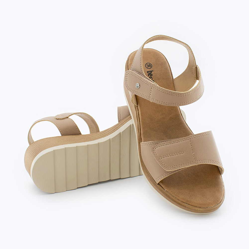 Sandalias Mujer Beig