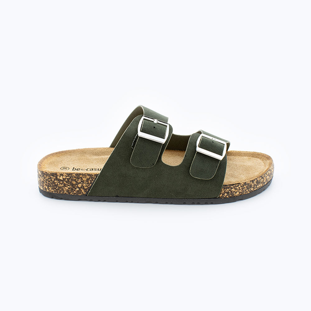 Sandalias Mujer Verde+kaki