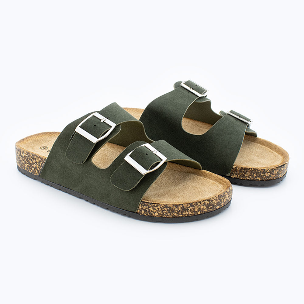 Sandalias Mujer Verde+kaki