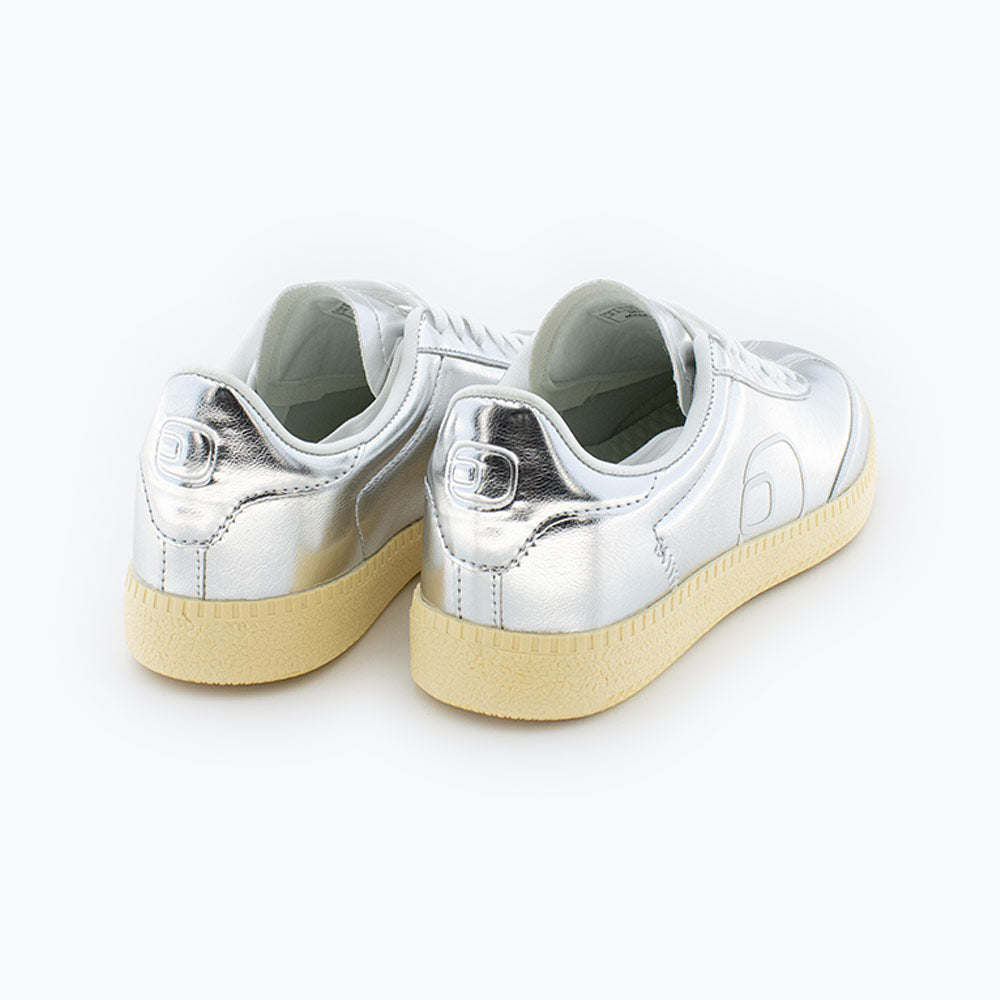 Deportivos Mujer Plata+plomo