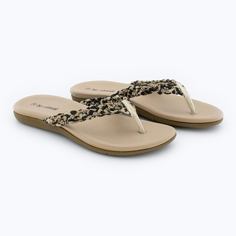 Sandalias Mujer Beig